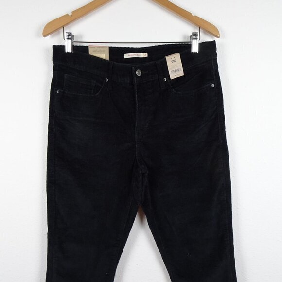 Levi's 311 Shaping Skinny Jeans Women's Size 31x30 Black Corduroy Stretch Cords - Picture 2 of 11